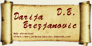 Darija Brezjanović vizit kartica